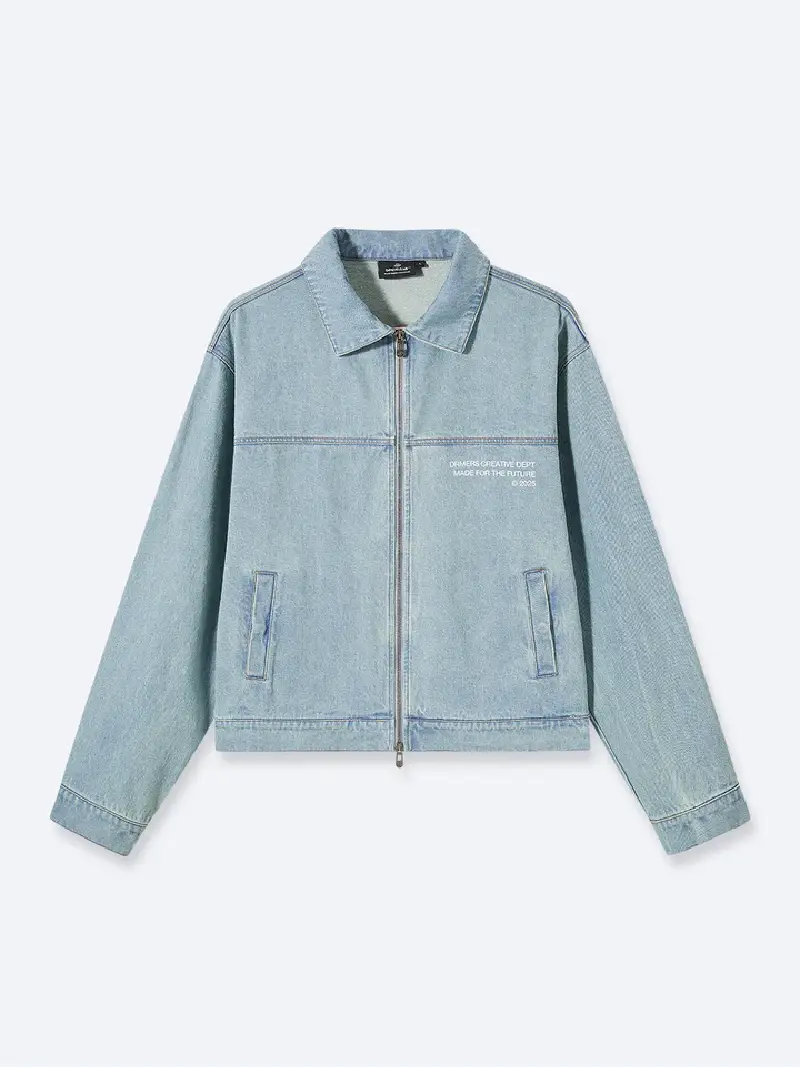 Drmers Club Creative Dept Denim Work Jacket Blue (11)