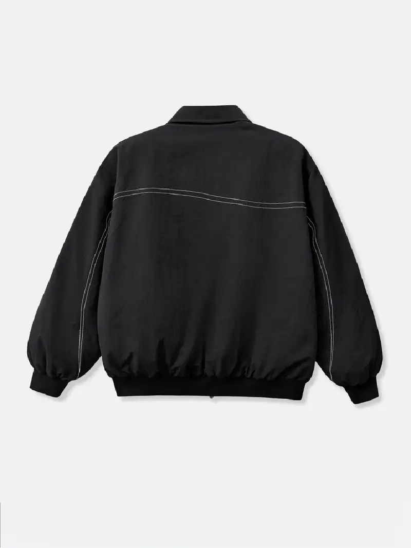 Drmers Club Padded Bomber Jacket Black (17)